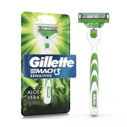 Aparelho de Barbear Gillette Mach3 Sensitive com 1 unidade