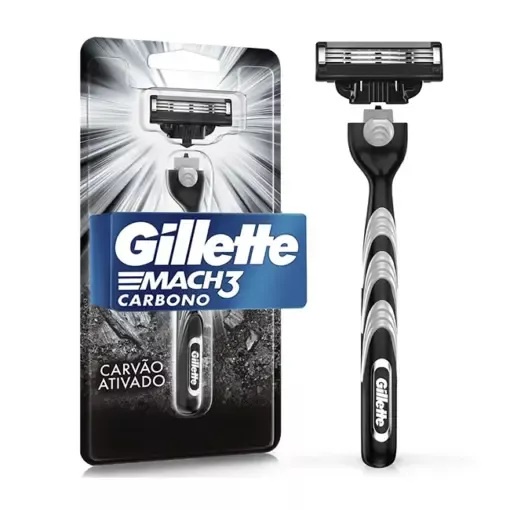 Aparelho de Barbear Gillette Mach3 Carbono 1 unidade