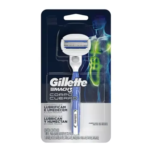 Aparelho de Depilação Corporal Gillette Mach3 Corpo