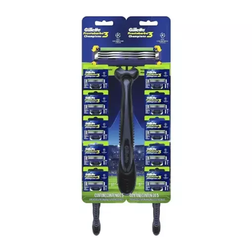 Aparelho De Barbear Gillette Prestobarba3 Champions - Cartela C/10