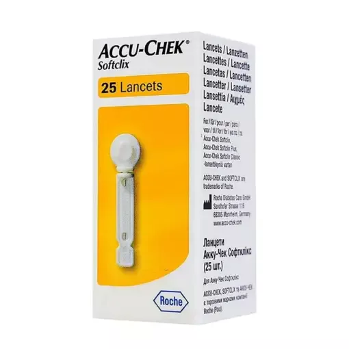 Lancetas Accu Chek Softclix Controle de Glicose com 25 lancetas