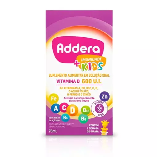 Addera + Imunidade Kids 600 Vitamina D Ui 75ml